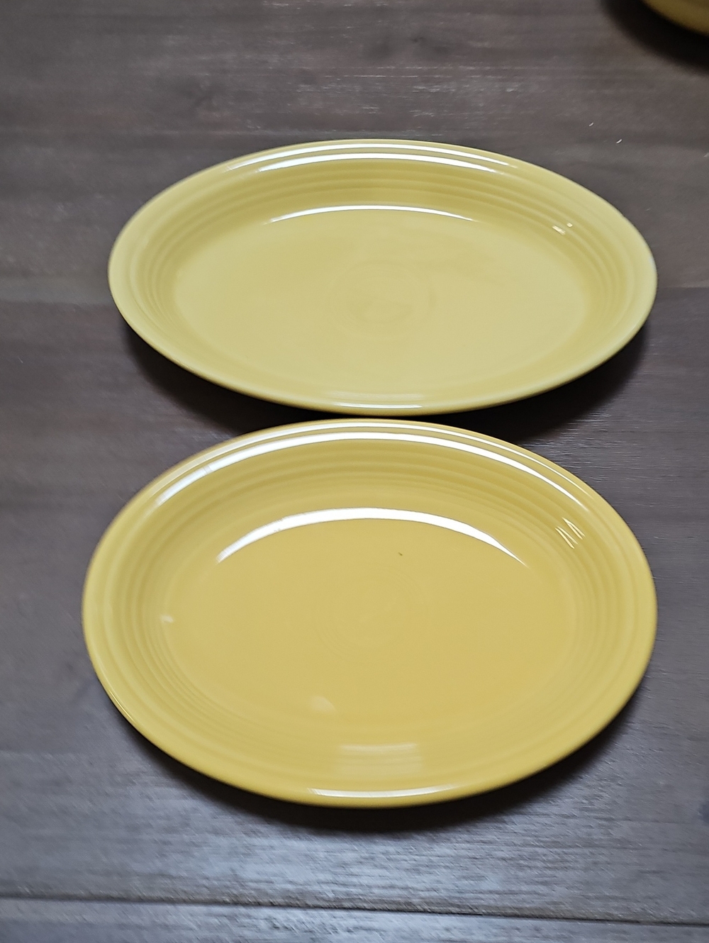 Fiestaware YellowServing Platters - Set of 2